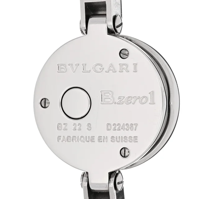 Bvlgari Stainless Steel Diamond Bezel 22mm B.Zero1 Quartz Watch White in White from FASHIONPHILE, photo 4 of 4