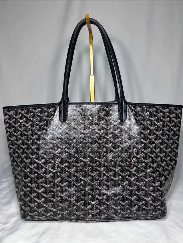 Goyard Saint Louis Pm Tote Bag In Black in black|gray Calfskin from Poshmark, photo 1 of 1