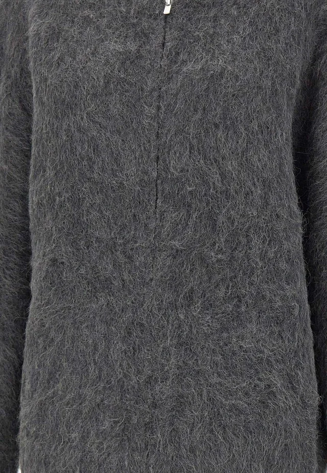 7 For All Mankind Fuzzy Zip Hooded Cardigan, photo 3 of 7 from SENSER