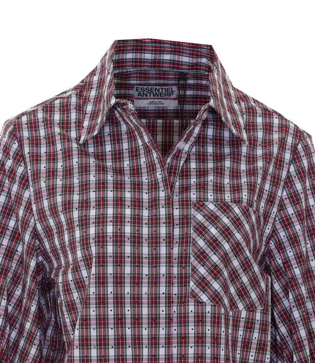 Essentiel Antwerp Kalmia Checked Oversized Shirt, photo 3 of 9 from SENSER