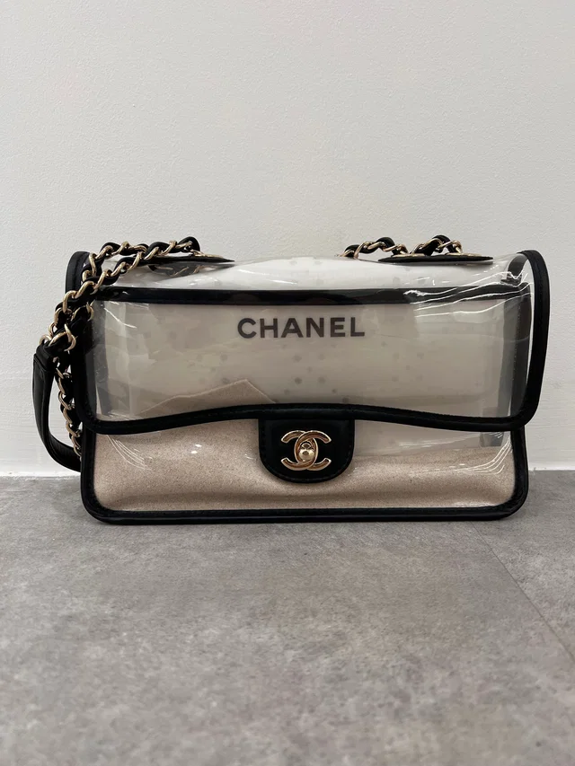 Chanel sand bag lambskin trimming LGHW in Lambskin from Luxury Promise