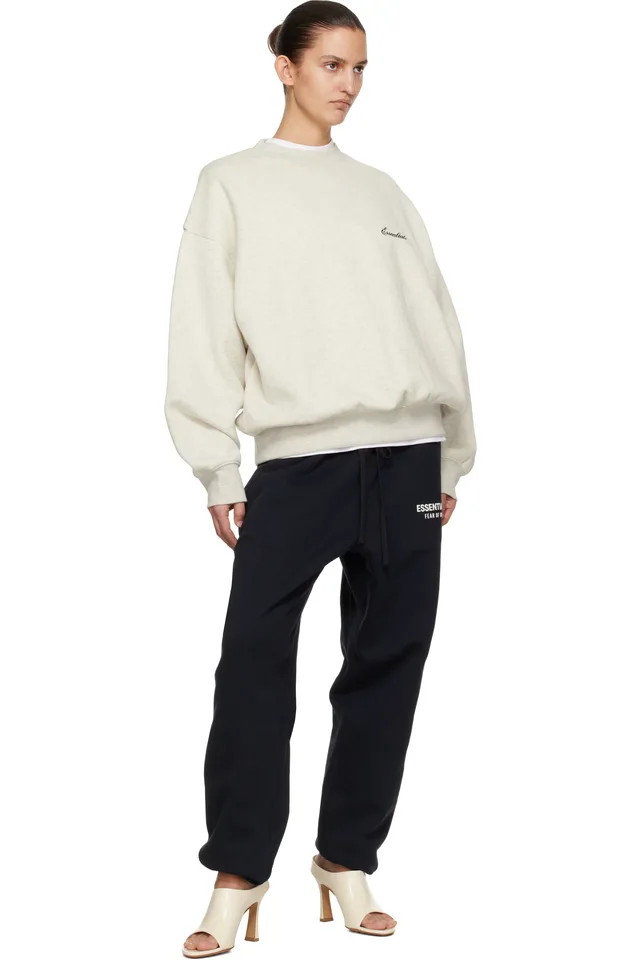 Fear of God ESSENTIALS Off-White Classic Crewneck Sweatshirt, photo 4 of 4 from SSENSE