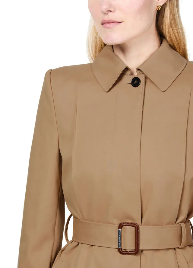 MCQUEEN Trench coat in Beige 100% cotton, photo 4 of 6 from 24S (US)