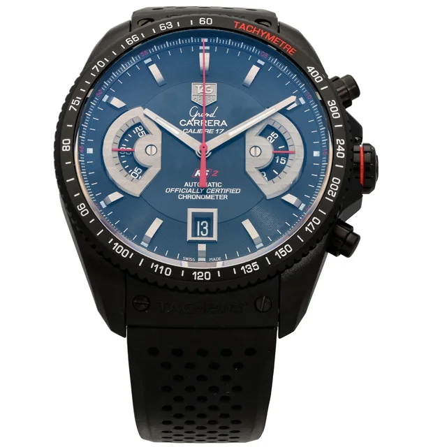 TAG Heuer Grand Carrera CAV518B 43mm PVD Titanium Watch from H&T