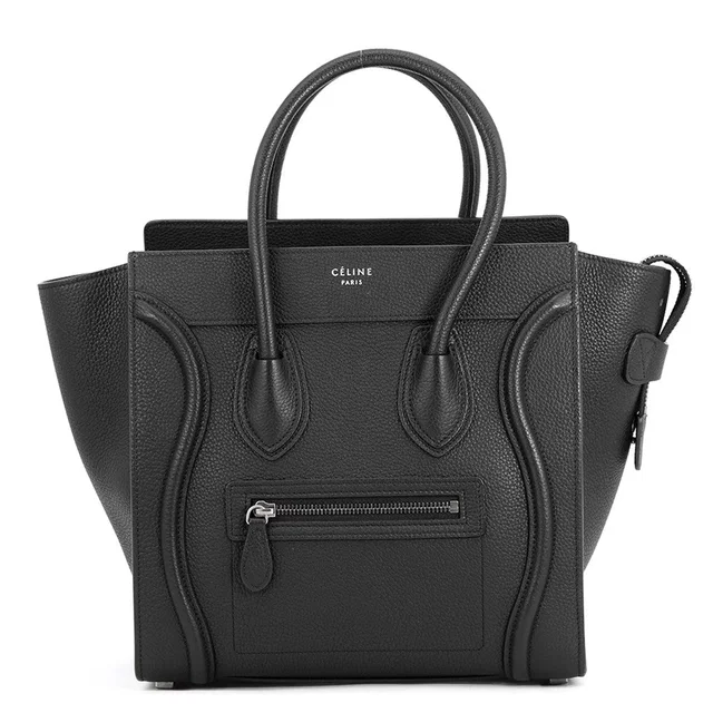 Celine Luggage Shopper Tote Bag Black167793DRU.38NO Leather Size micro in Leather from GALLERY RARE