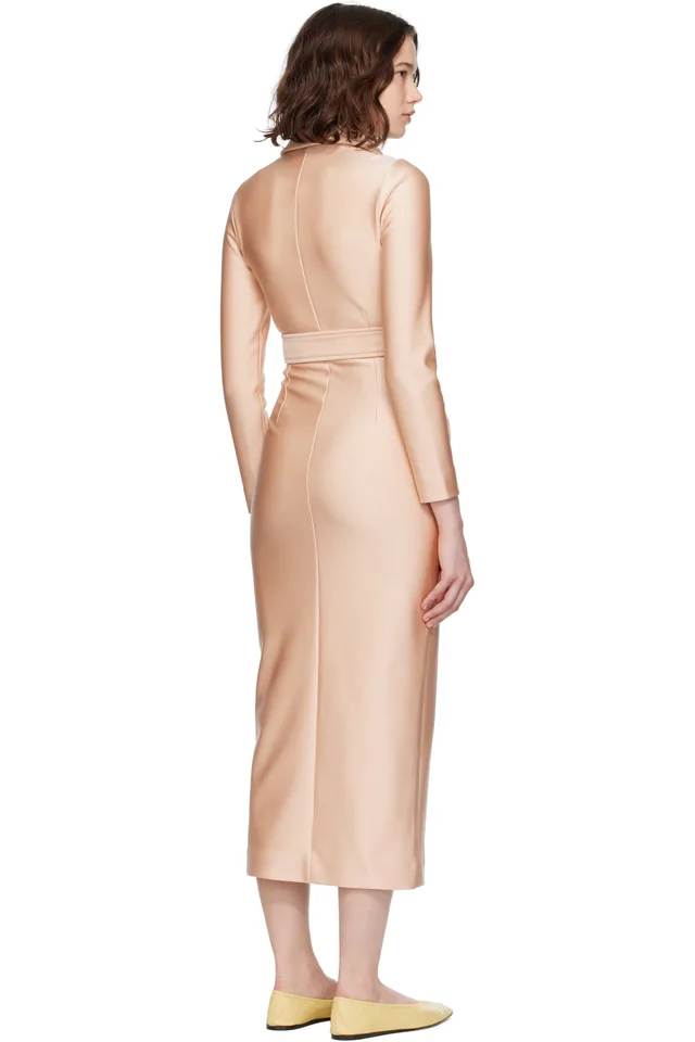 MARIE ADAM-LEENAERDT Beige Fitted Trench Coat, photo 3 of 4 from SSENSE