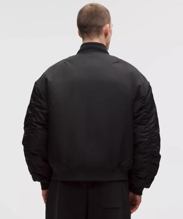 lululemon Reversible 600-Down-Fill Bomber Jacket in Black, photo 3 of 8 from lululemon