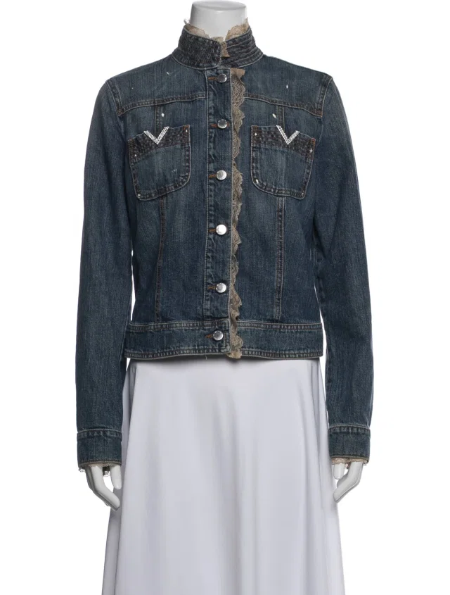 REDValentino Denim Jacket in blue Denim from The RealReal