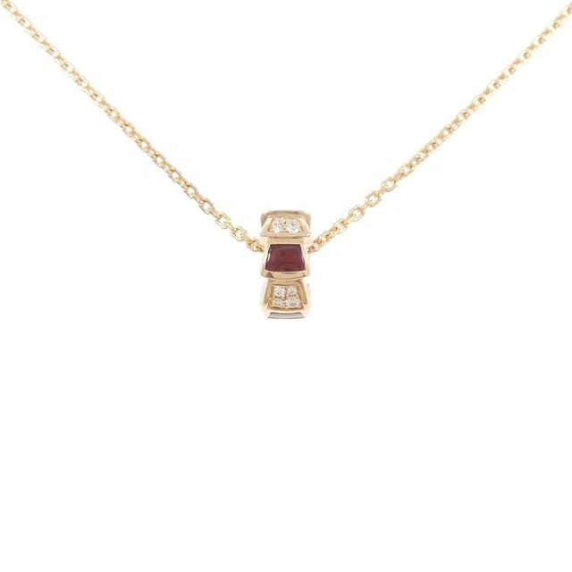 Bvlgari Serpenti Viper 750 Pink Gold Necklace in Pink from LuxUness