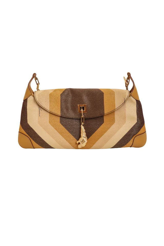 Gucci 2000 F/W Metallic Geo Tiger Charm Bag from Recess LA