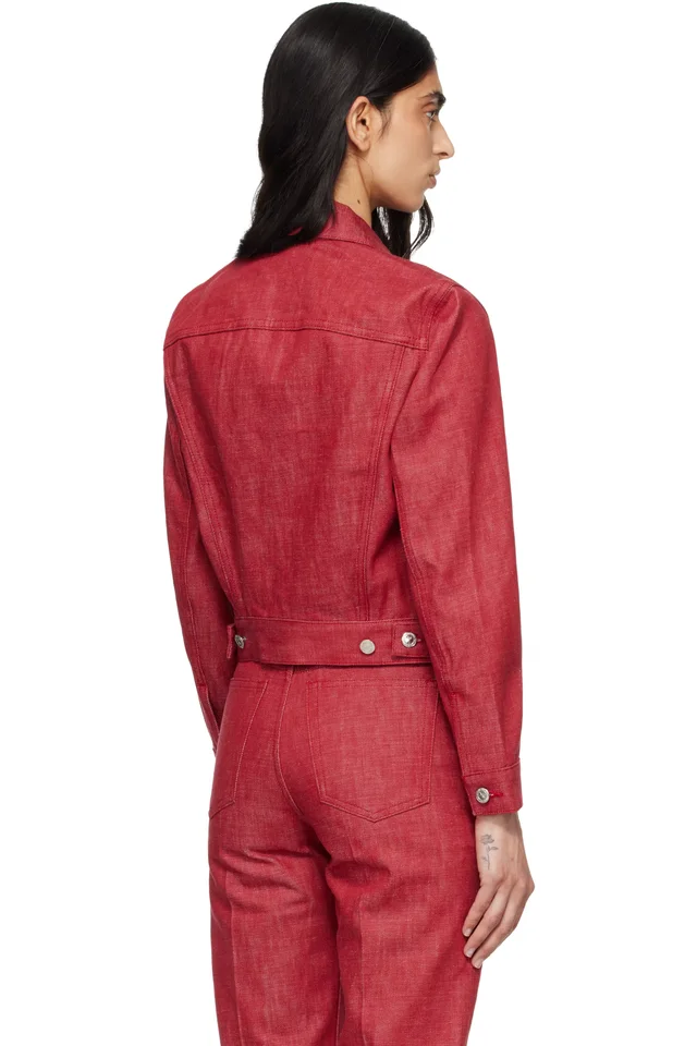A.P.C. Red Dion Denim Jacket, photo 3 of 4 from SSENSE