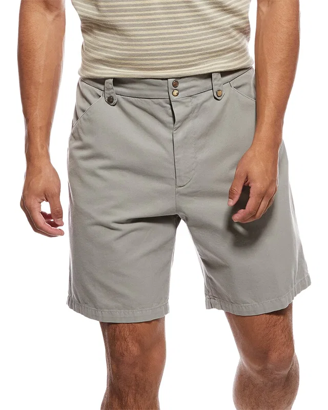 Brunello Cucinelli Chino Short in //asset2.ruecdn.com/images/sw/101070/1010707004_RLSW_grey.jpg, image 1 of 1 from Gilt