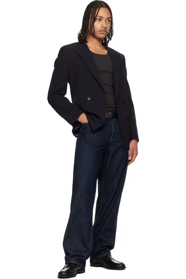 Hugo Black Double-Breasted Blazer, photo 4 of 4 from SSENSE