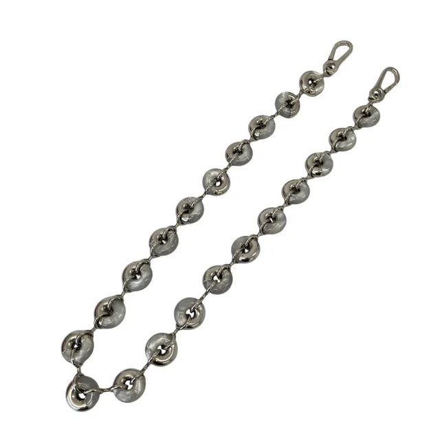 Loewe Donut Chain Shoulder Strap for Handbag, Nacre Palladium, Silver Color in Silver Palladium from Elady