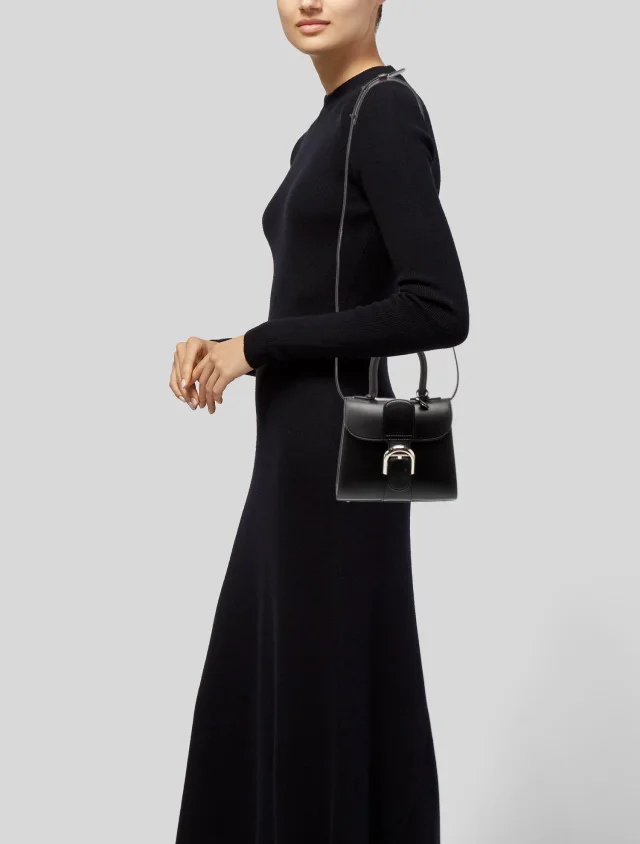 Delvaux Top Handle Shoulder in black Leather from The RealReal, photo 2 of 6