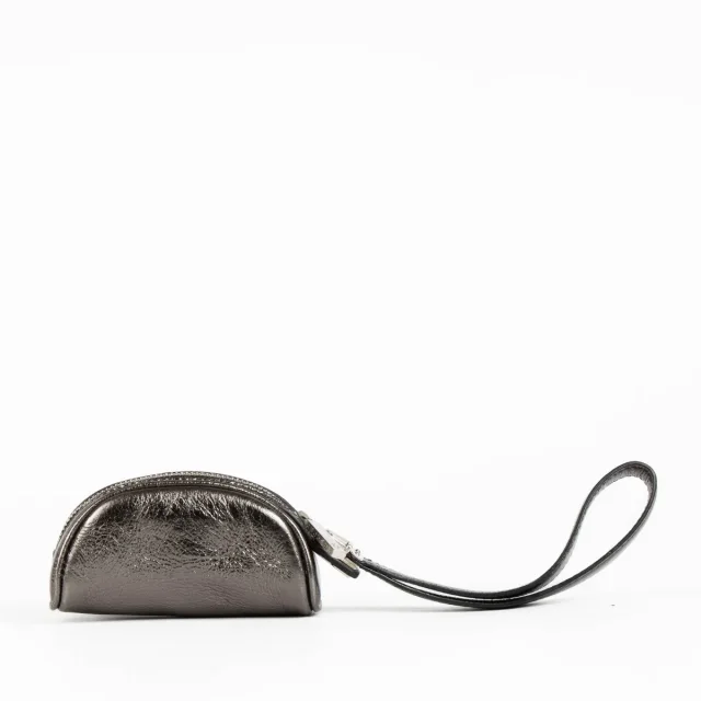 Delvaux Dark Metallic Coquin Coin Purse in Leather from Labellov, photo 3 of 5