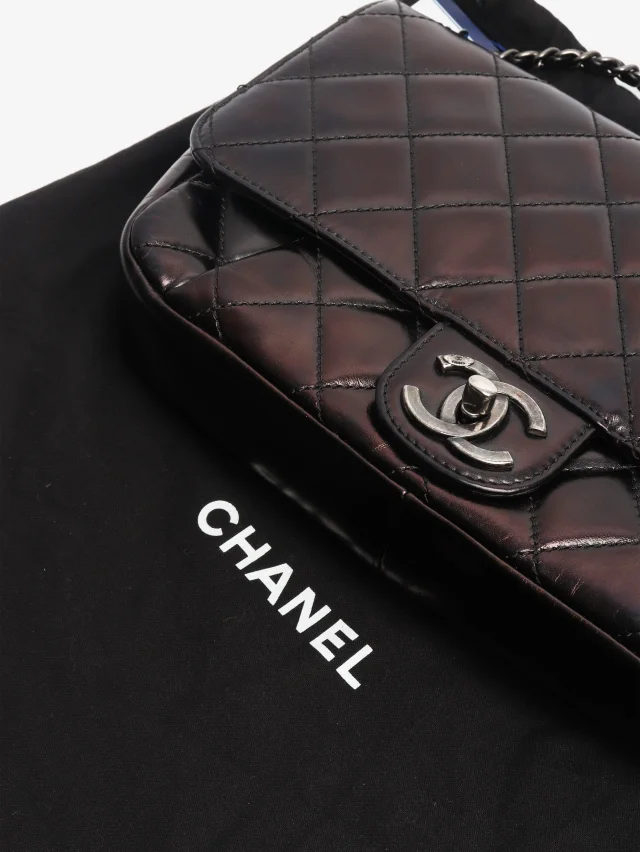 Chanel Black 2016 diamond stitching backpack in Black Leather from Sign of the Times, photo 9 of 9