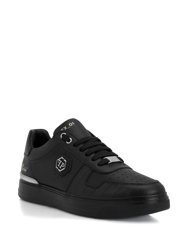 Philipp Plein T-REX 01 logo-plaque leather sneakers, photo 2 of 2 from FARFETCH