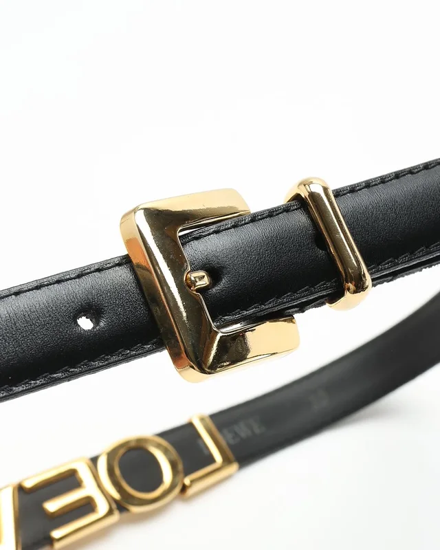 Loewe Logo Belt, Size 70 in Denim from A Retro Tale, photo 4 of 5