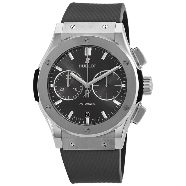 Hublot Classic Fusion Chronograph Automatic Grey Dial Mens Watch 521.NX.7071.RX in gray from Jomashop.com
