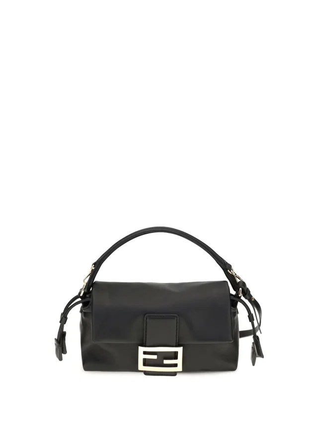 Fendi Baguette Shoulder Bag — Black Upper: Lamb Ovis Aries in Black Lambskin from HEWI