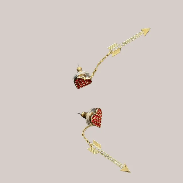 Celine Women's Jewelry - Gold/Red in red|gold from Depop, photo 3 of 3