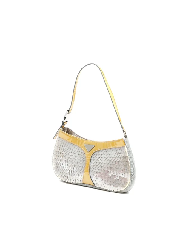 Prada Sequin Mesh Hobo Bag in Patent leather from A Retro Tale, photo 2 of 10