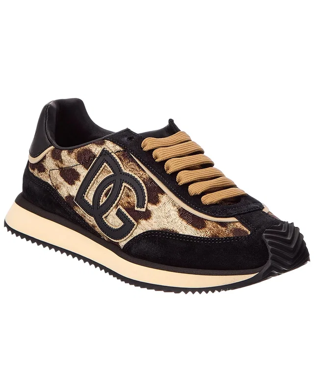 Dolce & Gabbana DG Cushion Canvas & Leather Sneaker, image 1 of 1 from Gilt