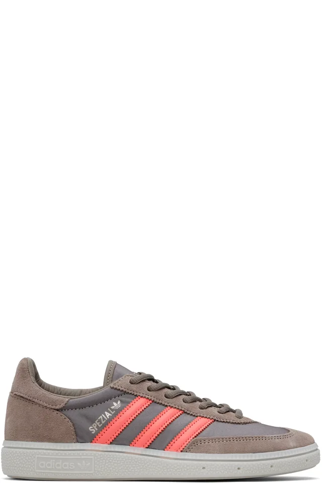 adidas Originals Brown & Gray Handball Spezial Sneakers from SSENSE, photo 1 of 1