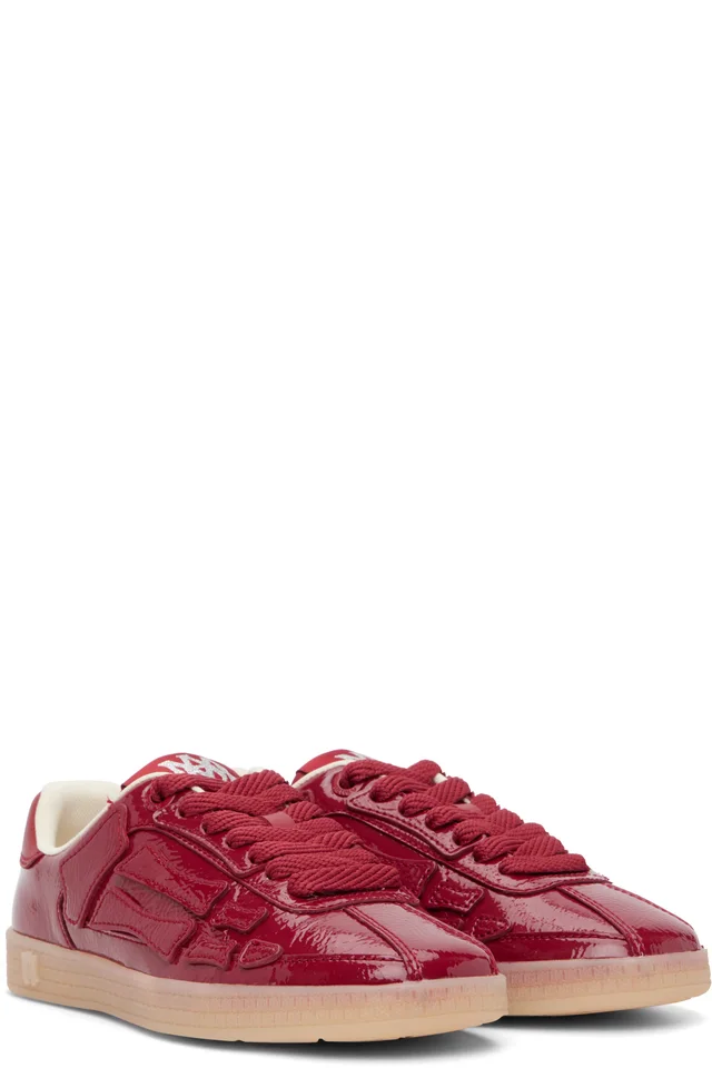 AMIRI Red Pacific Bones Sneakers, photo 4 of 5 from SSENSE