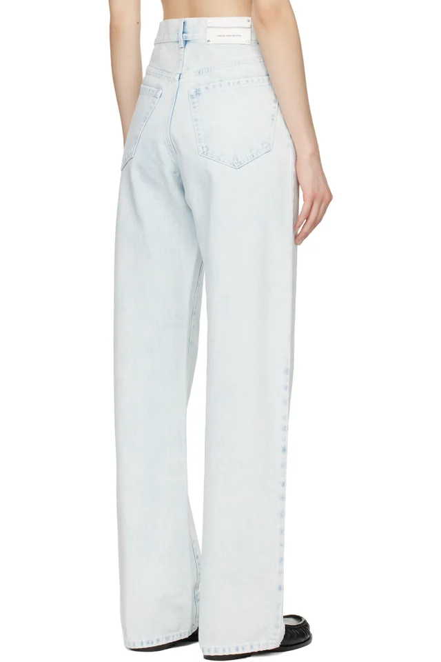 Dries Van Noten Blue Peyton Jeans, photo 3 of 4 from SSENSE