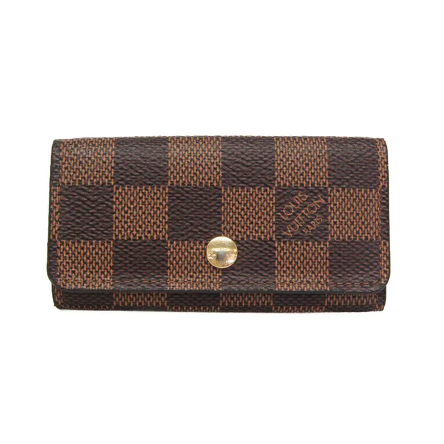 Louis Vuitton Damier 4 Key Holder N62631 Men,Women Damier Canvas Key Case Brown in Brown Damier Canvas from Elady