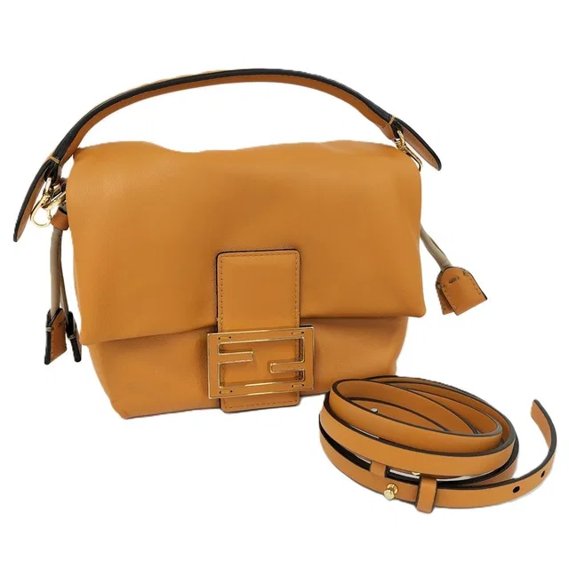 Fendi Mamma Bag 2-Way Bag Leather Camel in Brown Leather from The Reluxe