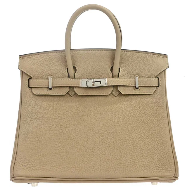 Hermès Trench Togo Birkin 25 Handbag in Togo leather from AMORE Vintage Tokyo