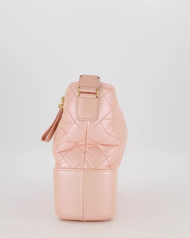 Chanel Large Gabrielle Bag in Light Pink Crumpled Calfskin Leather with Mixed Hardware in Pink Calfskin from Sellier, photo 8 of 19