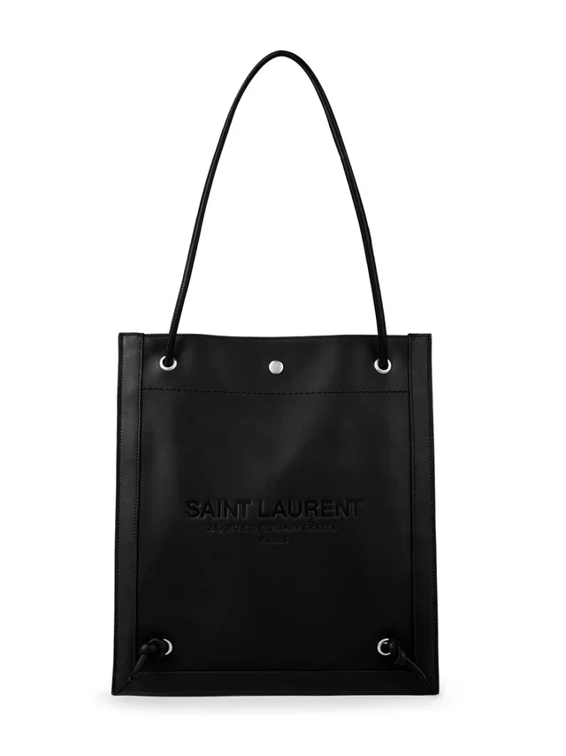 Saint Laurent Crossbody Bag — Black Leather in Black Leather from HEWI
