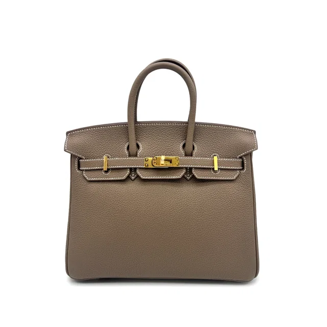 Hermès Birkin 25 Etoupe Togo Hand Bag 2026 G Stamp Gold Hardware in Taupe Togo leather from Luxury Promise