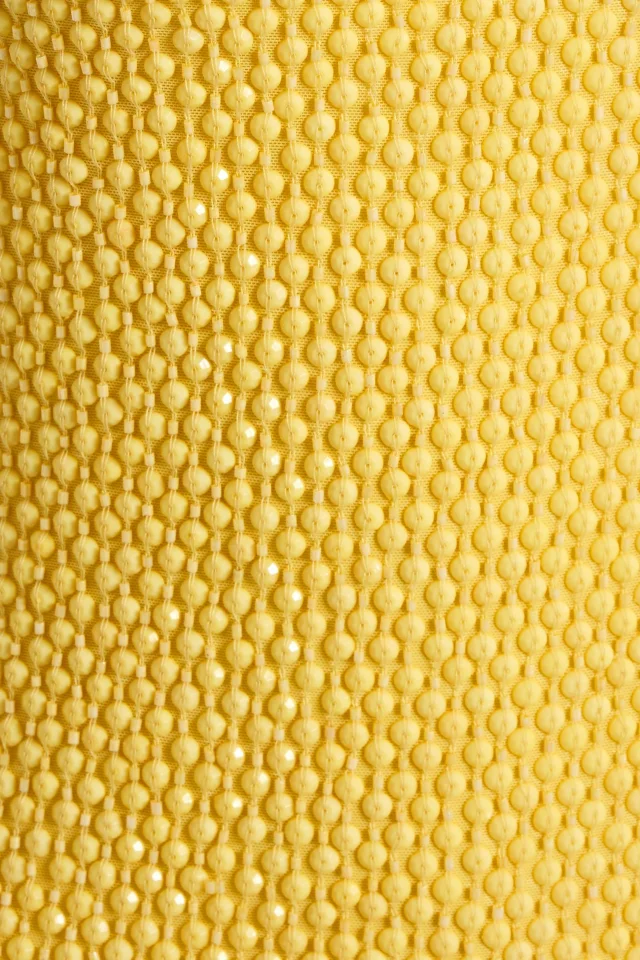 Alice + Olivia Fifi Embellished Tulle Mini Dress in Yellow, photo 4 of 4 from THE OUTNET