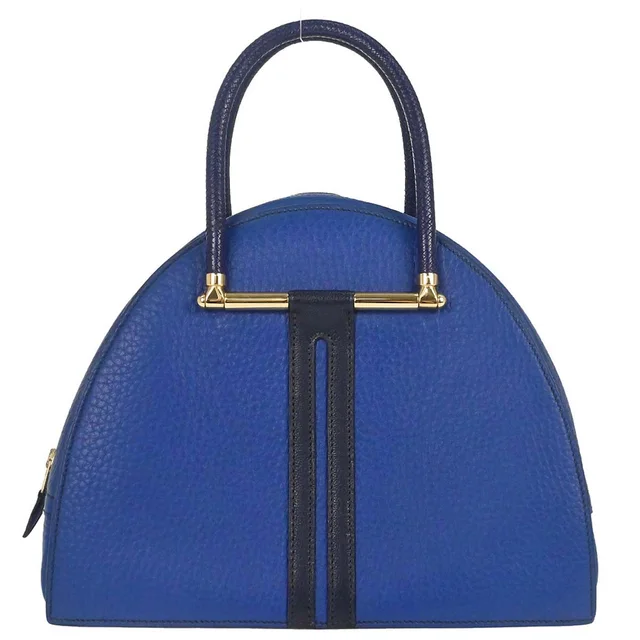 Hermès 1995 Blue France Fjord Gobi Handbag in Blue from AMORE Vintage Tokyo