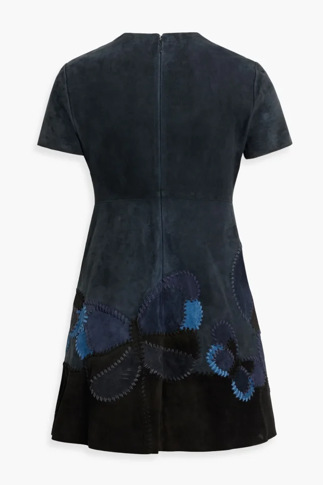 Valentino Garavani Appliquéd Suede Mini Dress, photo 2 of 3 from THE OUTNET