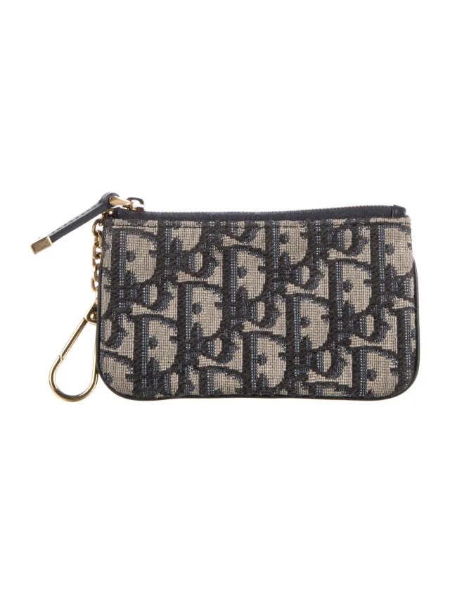 Dior DiorTravel Myrte Zipped Key Case in blue from The RealReal, photo 2 of 2