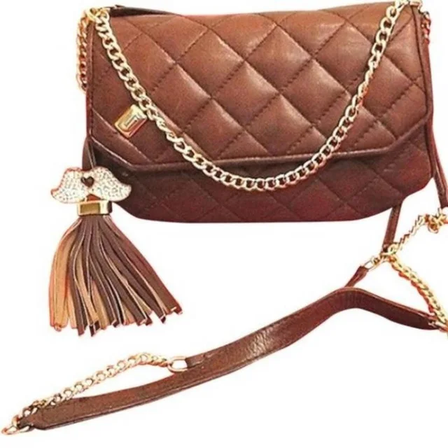 Judith Leiber Women's Bag - Brown in brown|red from Depop, photo 1 of 1