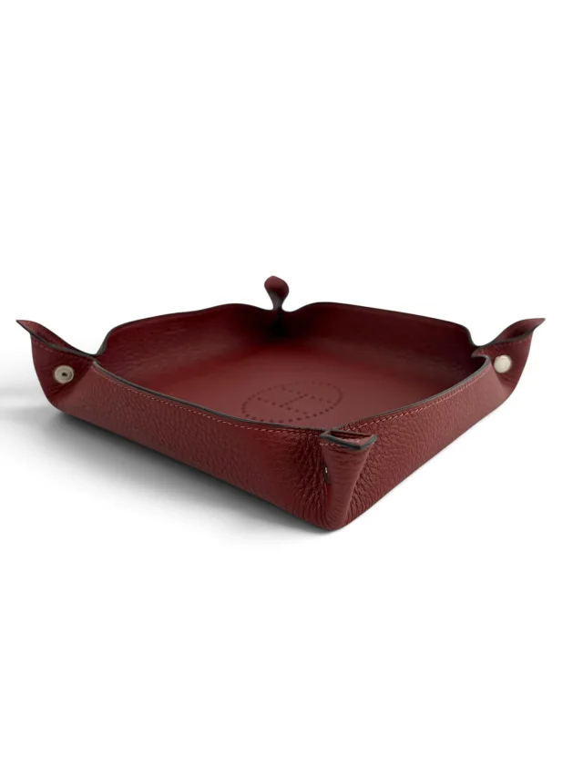 Hermès Mises et Relances H Evelyne Change Tray W/ Box in Clemence leather from Season 2 Consign, photo 4 of 4