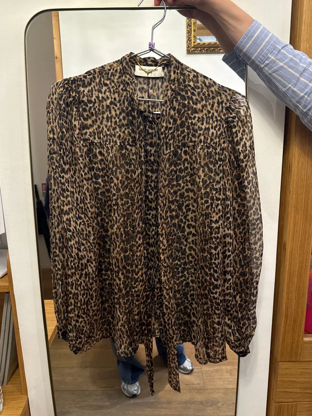 Saint Laurent Silk leopard shirt in Silk from Luxury Promise