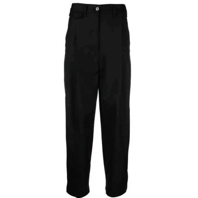 TOTEME Women's Pants - Black - M from Depop