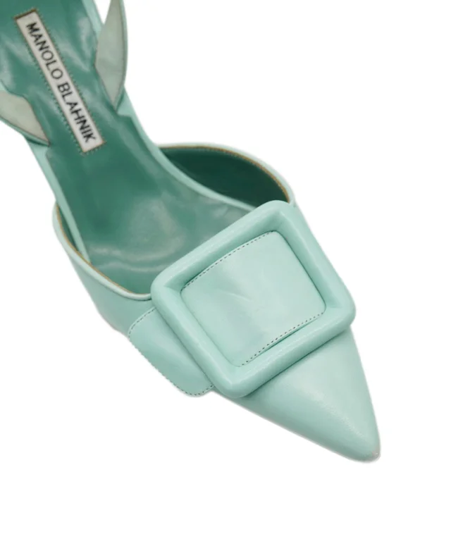 Tiffany & Co. Blue Leather Heels in Blue Leather from Luxury Promise, photo 2 of 2