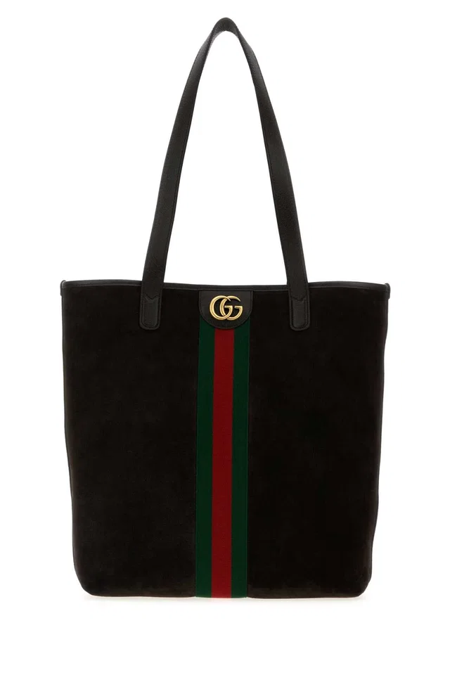 Gucci Ophidia Tote Bag — Black in Black Suede from HEWI