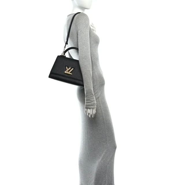 Louis Vuitton Taurillon Twist One Handle PM Black in Black Leather from FASHIONPHILE, photo 2 of 10