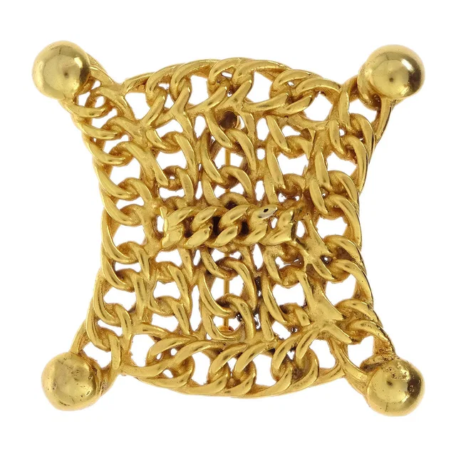 Celine Brooch Pin Gold 88 in Gold from AMORE Vintage Tokyo