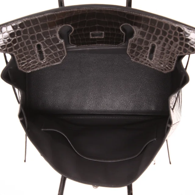 Hermès Birkin 35 cm handbag in Grey Crocodile from Collector Square, photo 5 of 6